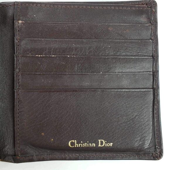 Dior Dark Brown Leather Wallet - Picture 7 of 9